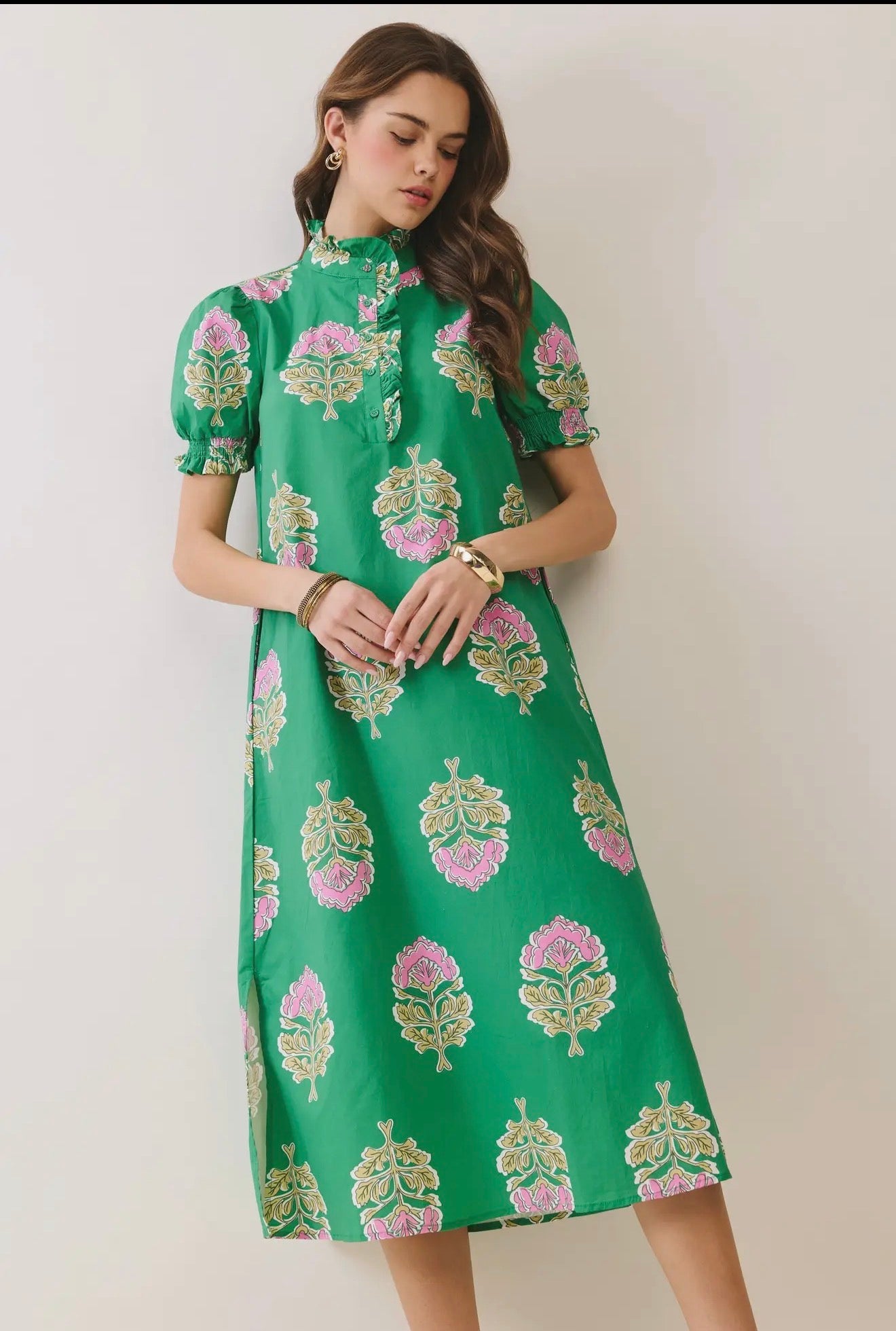 Emerald Bloom Dress