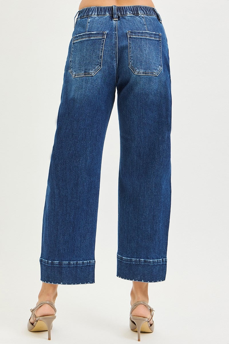 Slouchy Crop Barrel Jeans