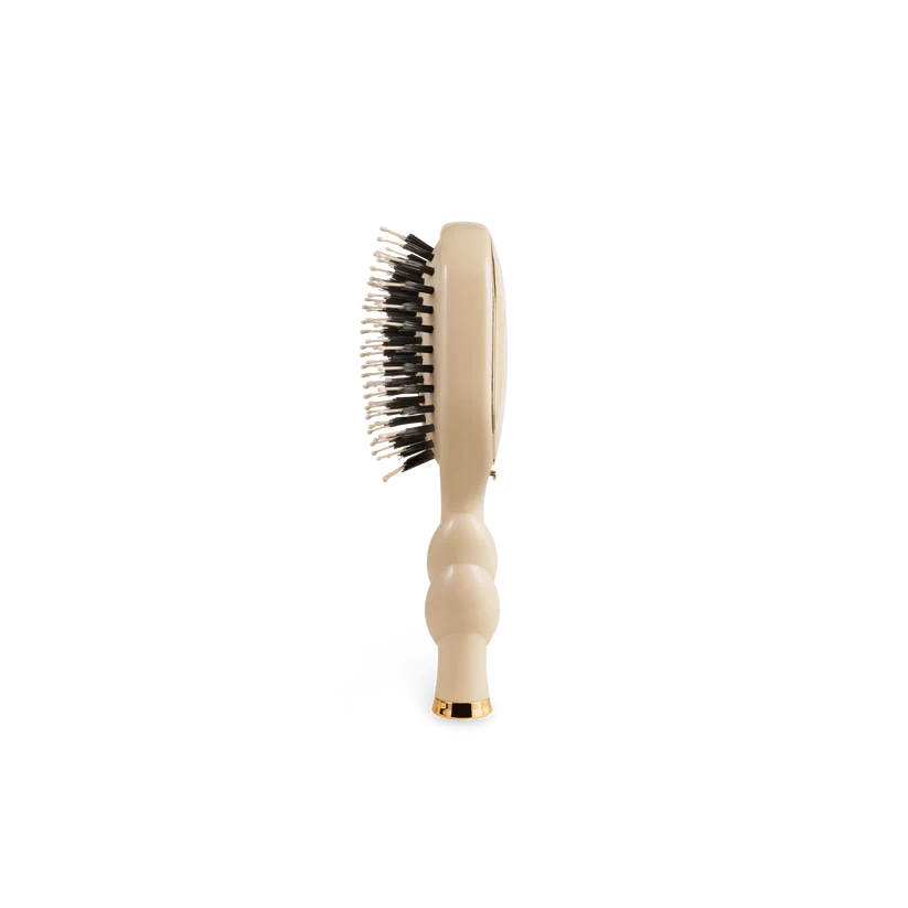 Teleties Mini Boar Bristle Hair Brush - Tan