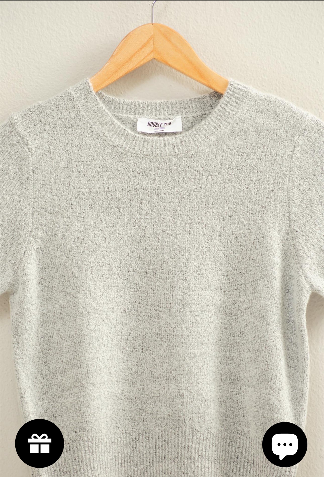 Short Sleeve Knit Sweater