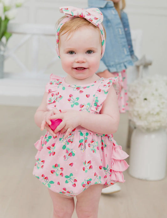 Sweet As Strawberries Romper