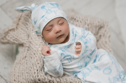 Infant Unisex Cowboy Gown Set