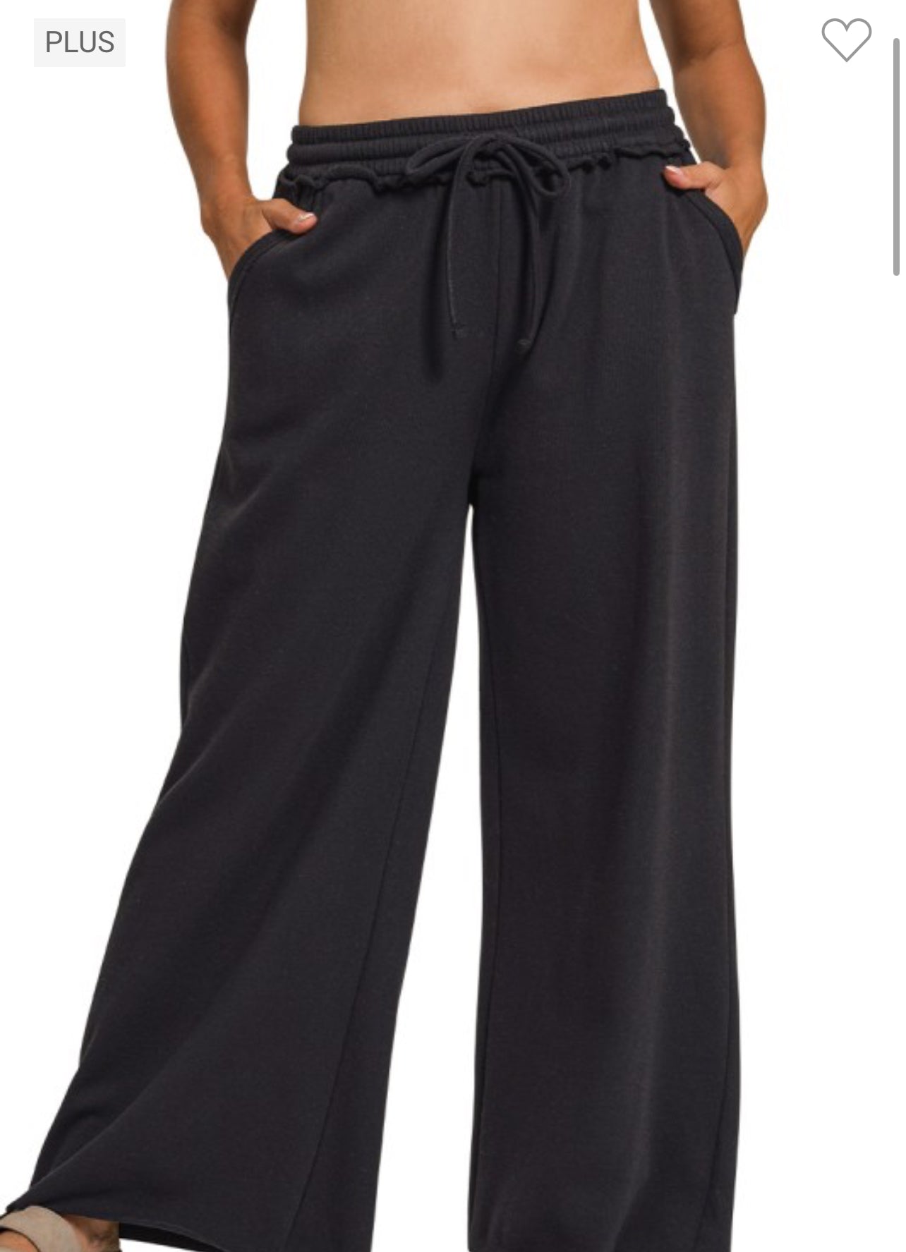 Plus Fleece Wide Leg Pants - Talk of the Town