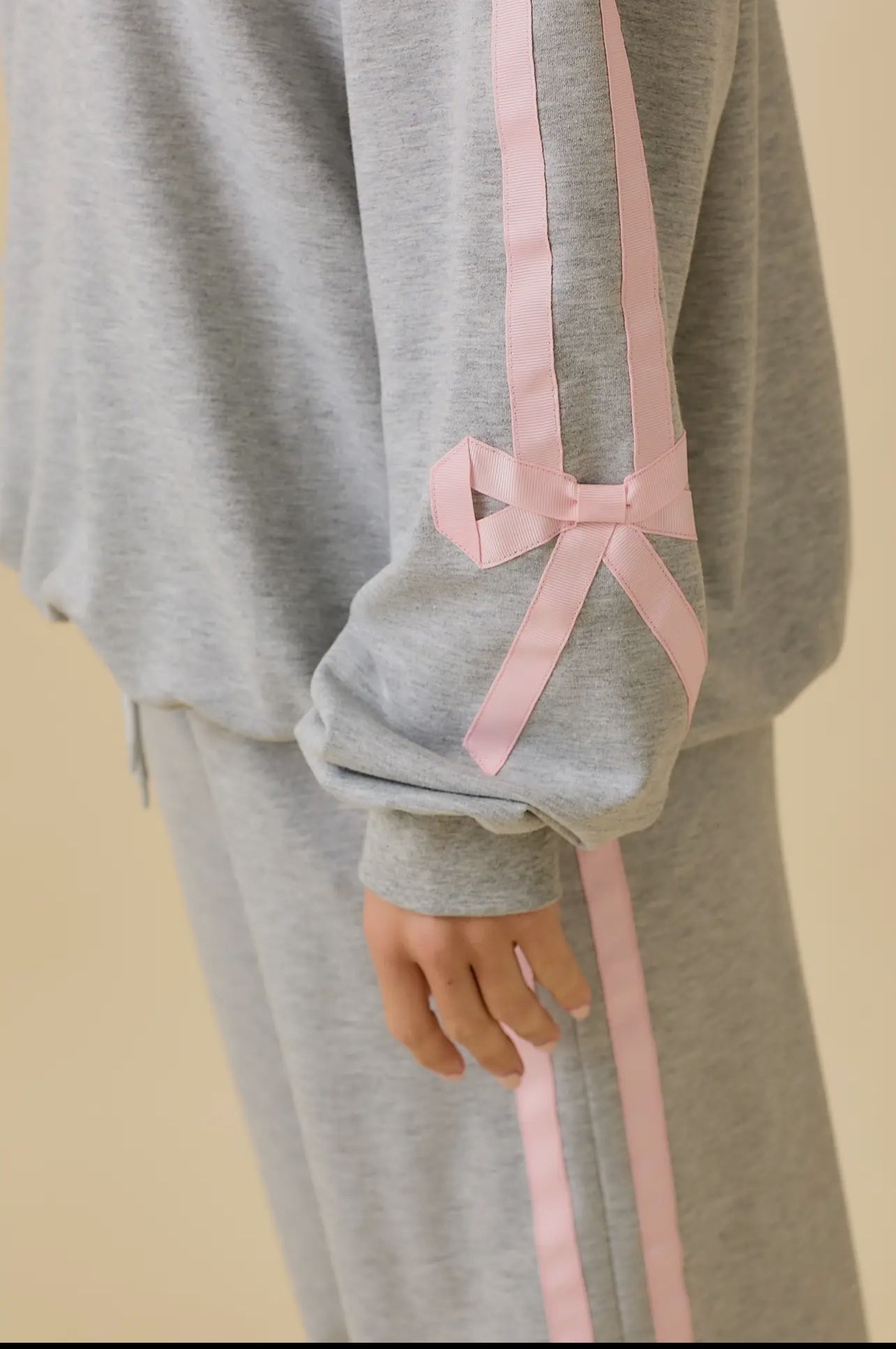 Crewneck & Wide Leg Pants Set