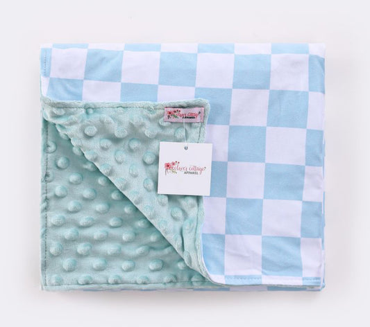 Blue Checkered Blanket