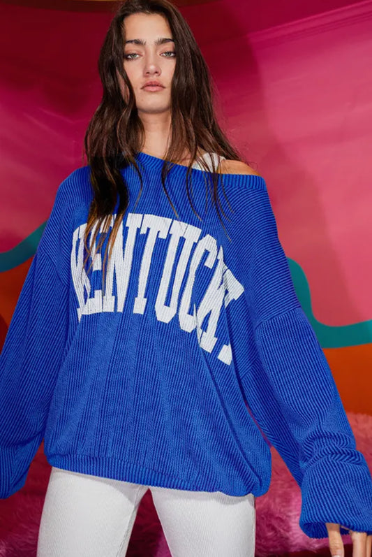 KY Oversized Sweatshirt - Talk of the Town