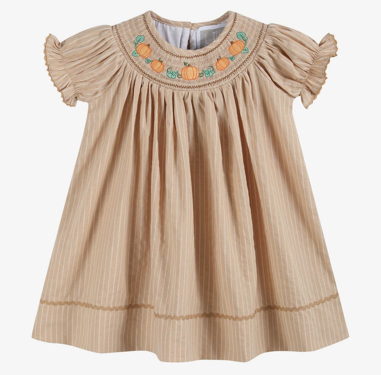 Harvest Pumpkin Smocked Dress