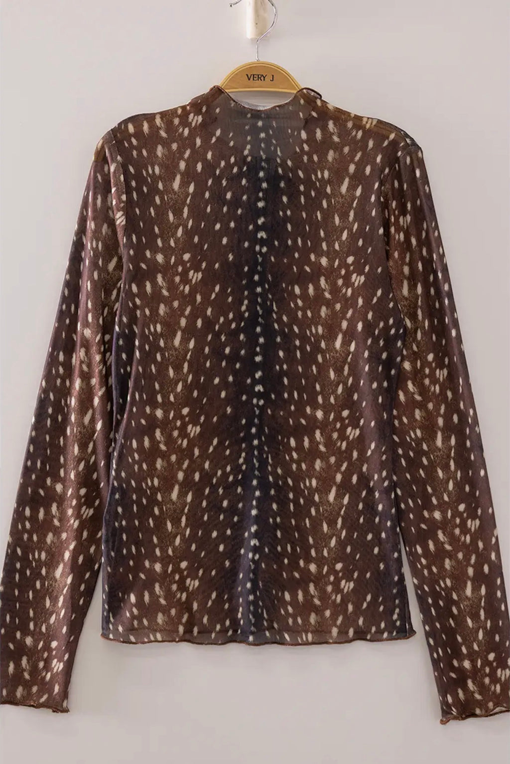 High Neck Fitted Mesh Top