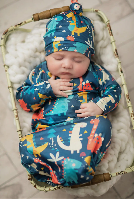 Infant Baby Dino Gown