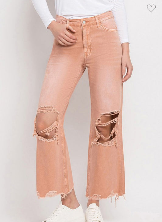 90’s Vintage Super High Rise Crop Jeans