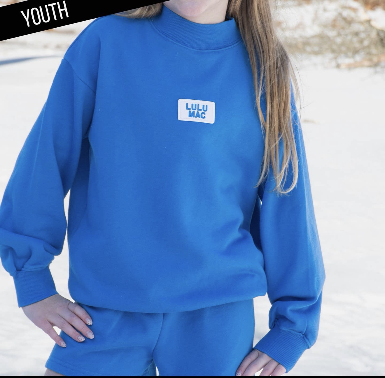 Lulu Mac Kids Mockneck Sweatshirt