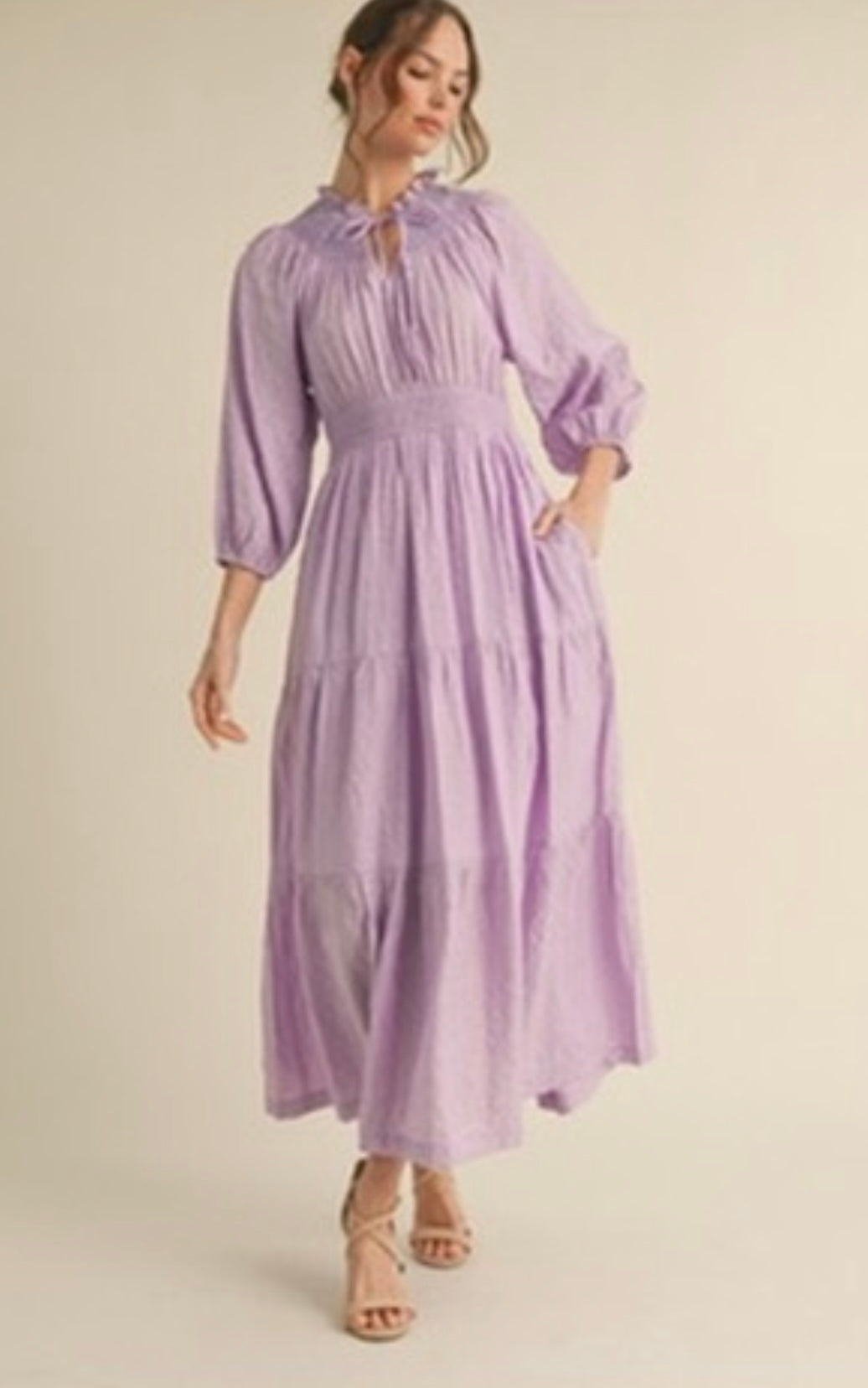 Sleeved Maxi Dress