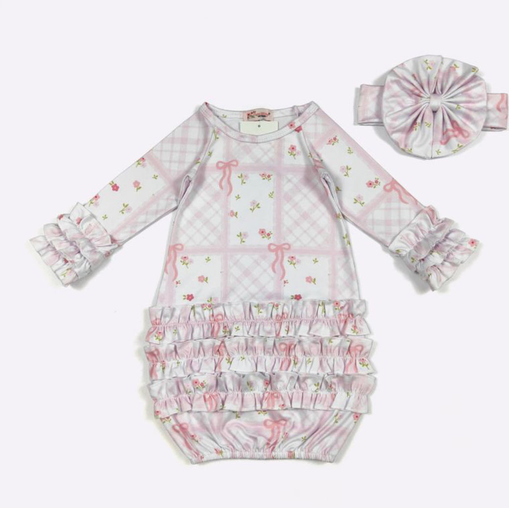Patchwork Baby Gown