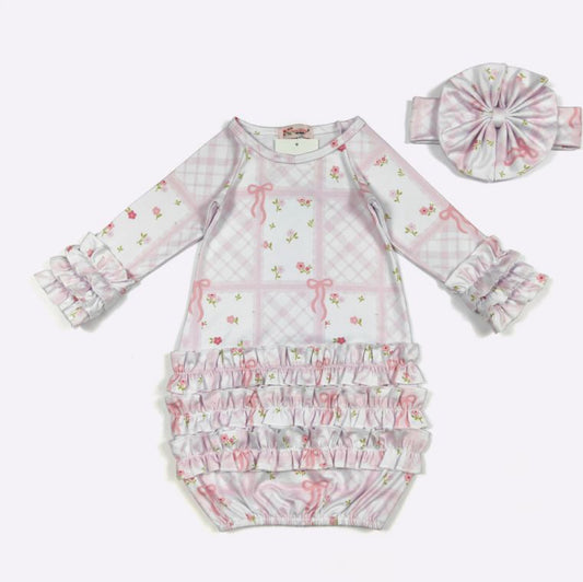 Patchwork Baby Gown