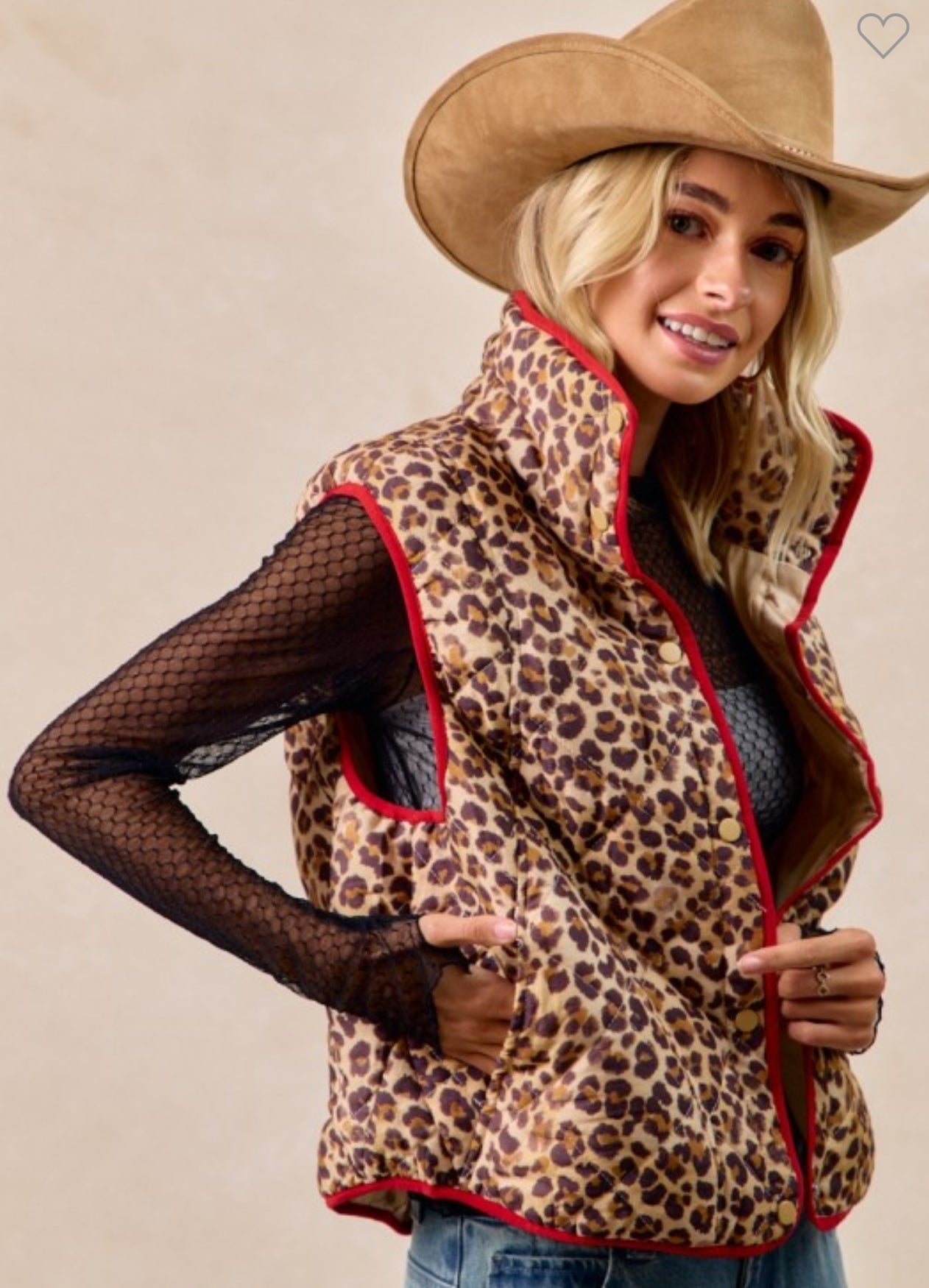 Leopard Print Vest - Talk of the Town
