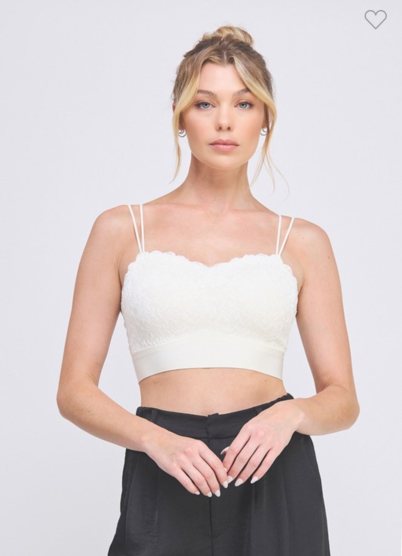 Rose Knit Lace Bralette