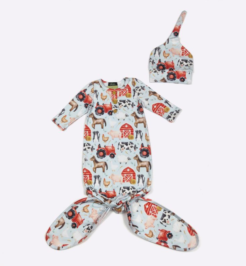 Farm Baby Gown - Talk of the Town