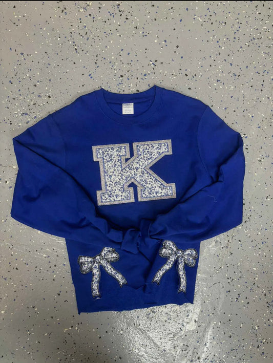 KY Glitter Bow Sweat Shirt