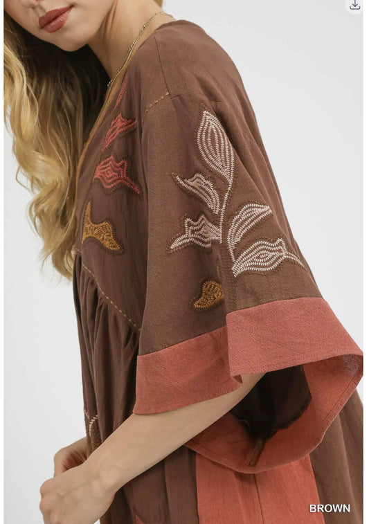 Bohemian Embroidered Dress