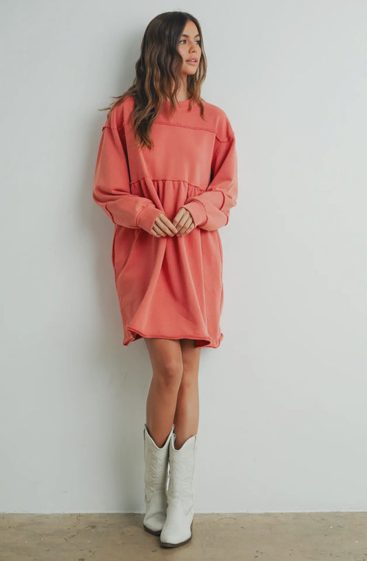 Fall Full Sleeve Mini Dress