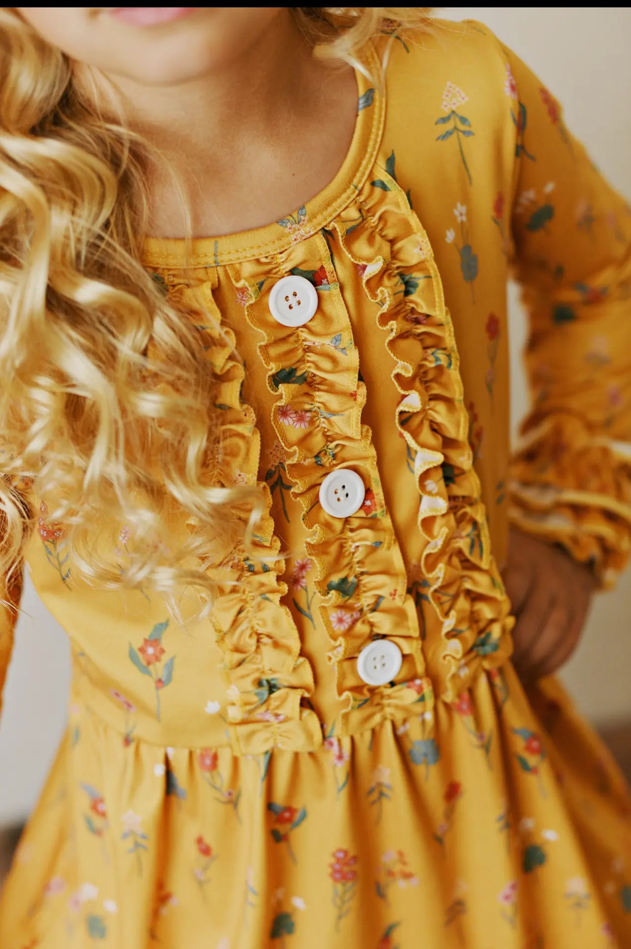 Botanical Ruffle Dress - Talk of the Town