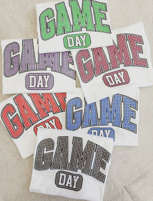 Game Day Gingham Tee