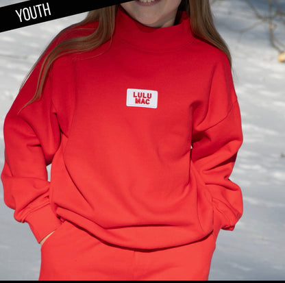 Lulu Mac Kids Mockneck Sweatshirt