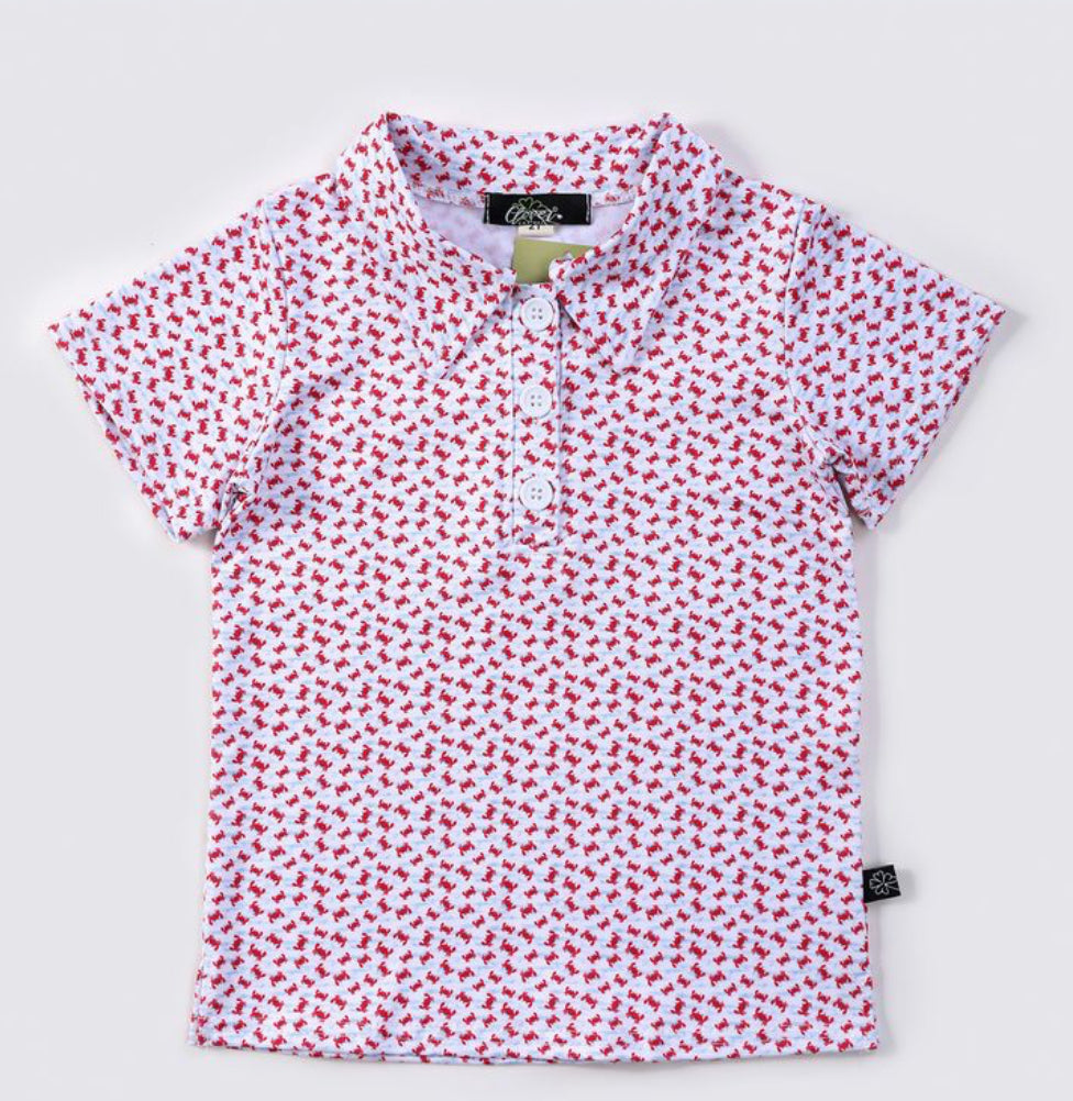 Crabby Boy Collared Shirt