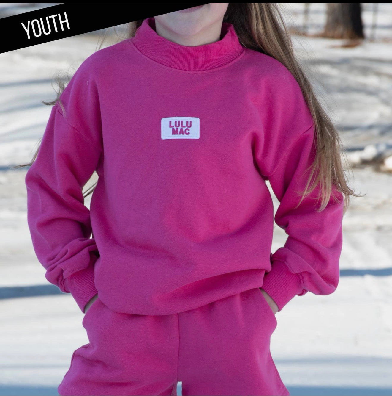 Lulu Mac Kids Mockneck Sweatshirt