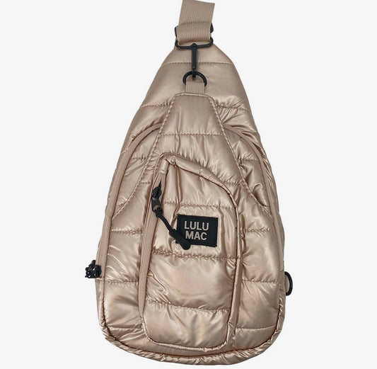 Lulu Mac Metallic Puffer Bag