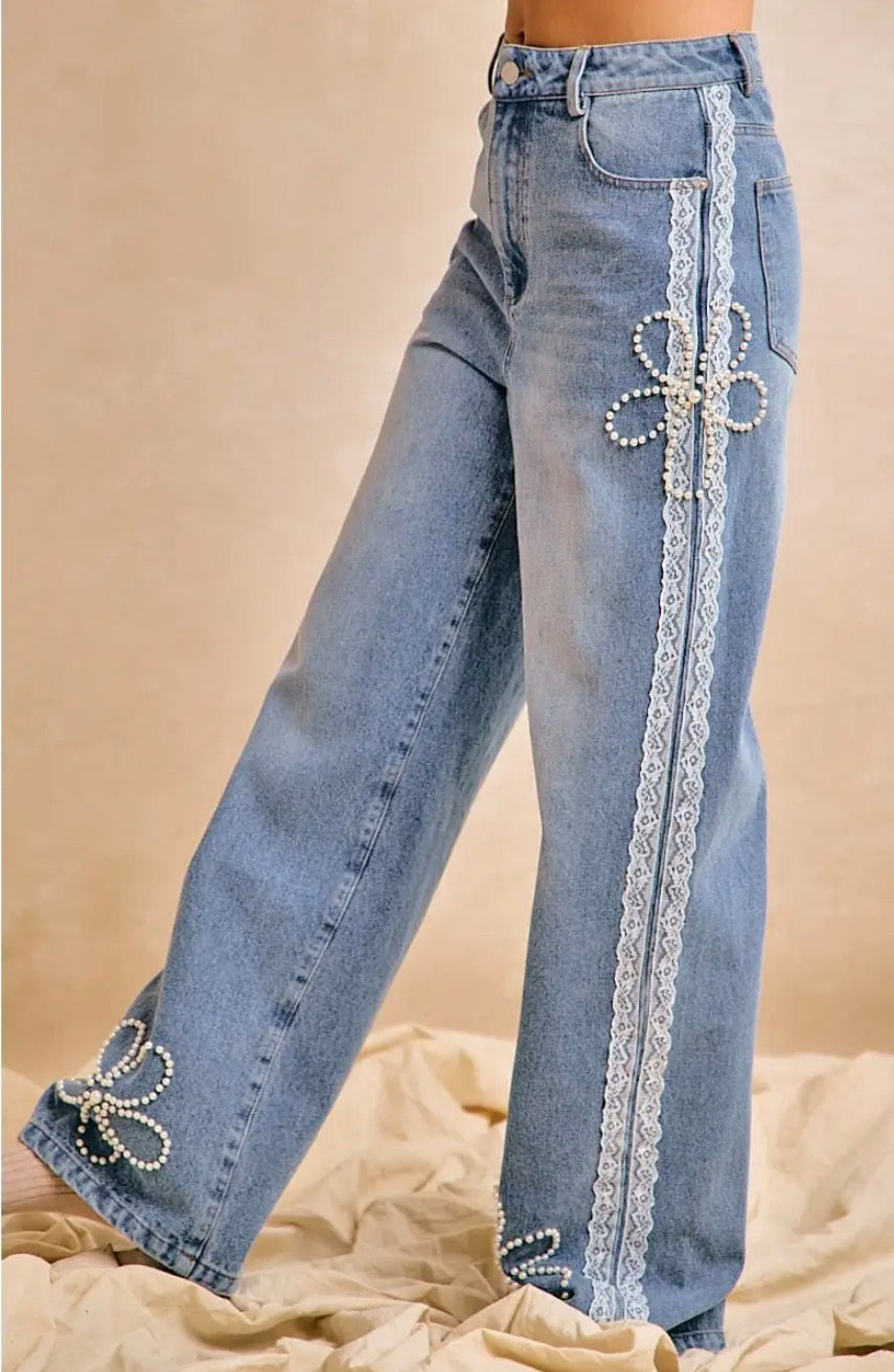 Pearls & Petals Jeans