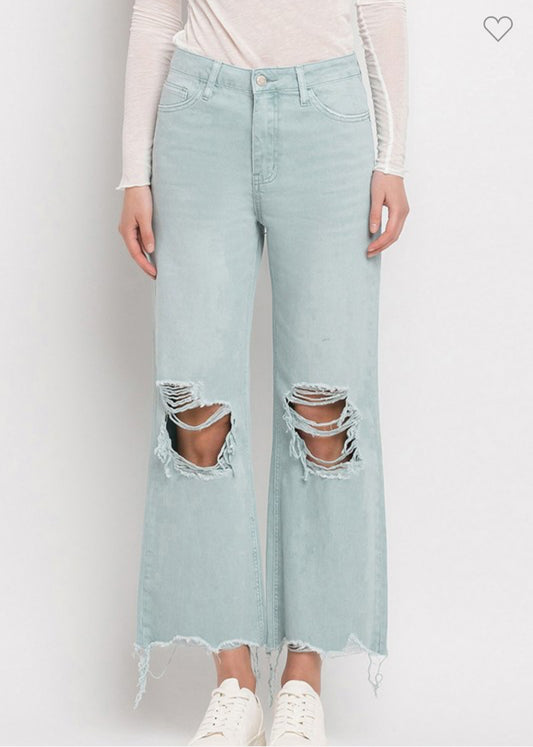 90’s Vintage Super High Rise Crop Jeans