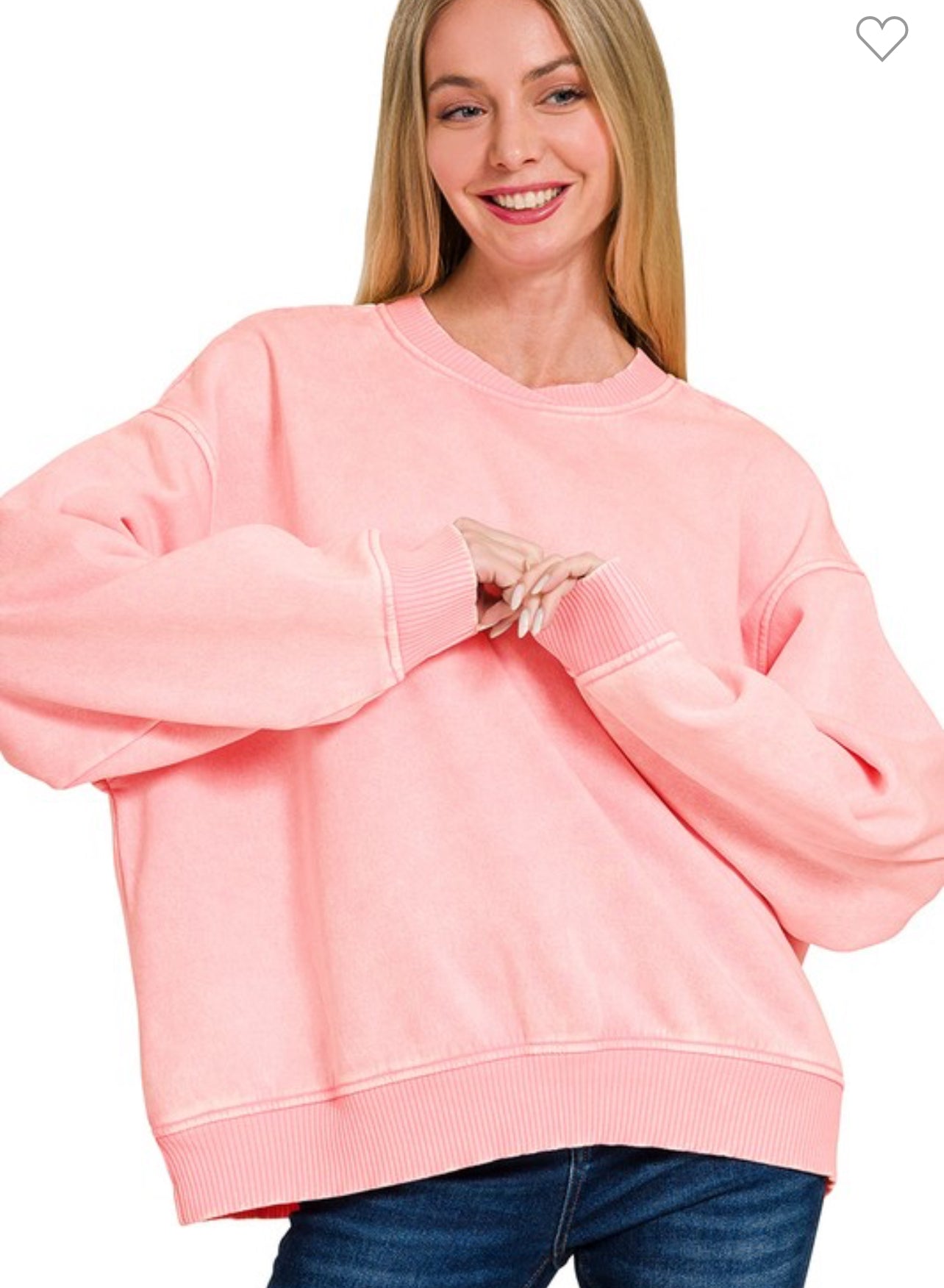 Acid Washed Oversize Pullover