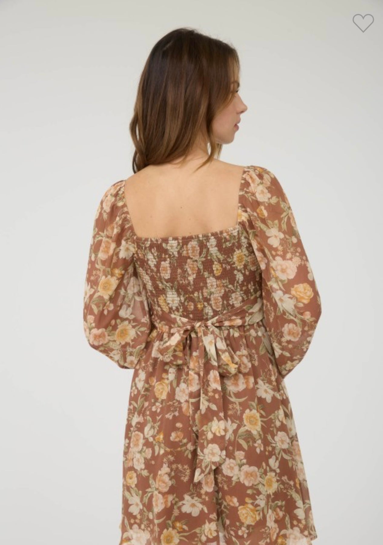 Floral Sweetheart Mini Dress