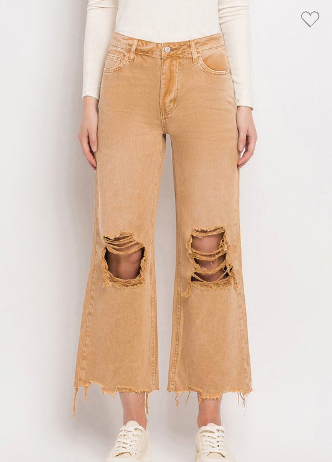 90’s Vintage Super High Rise Crop Jeans