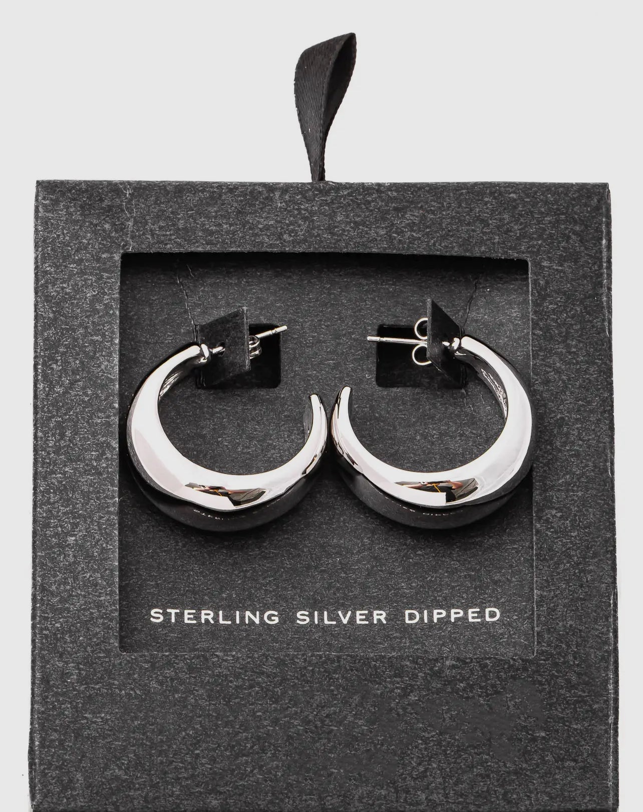 White gold dipped earrings