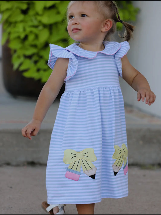 Back To School Girls Plaid Pencil Dress
