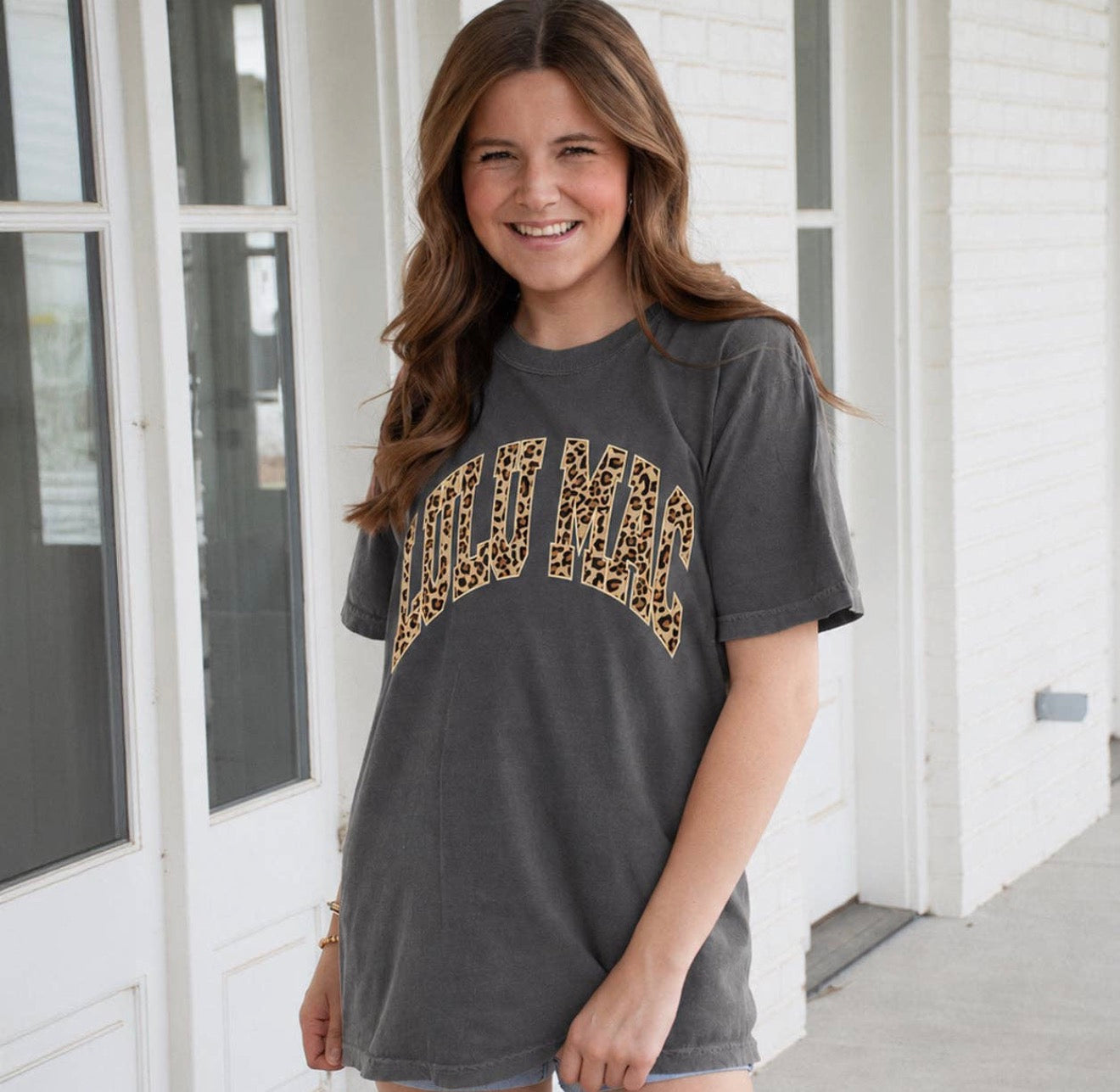 Lulu Mac Comfort Colors Animal Print Tee