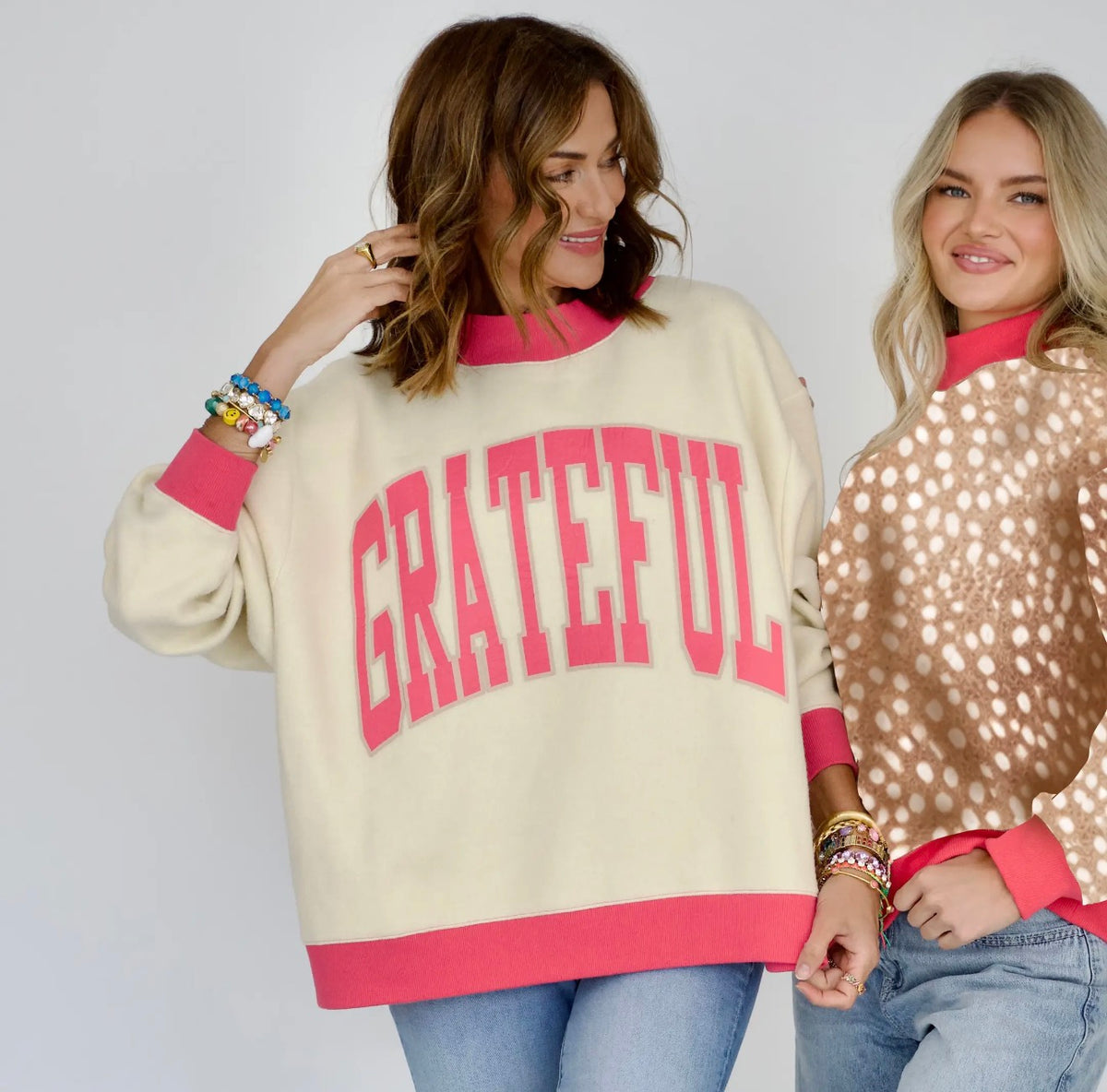 Grateful 2 Sided Mock-Neck Swestshirt