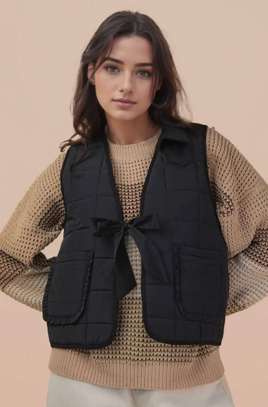 Quilted Vest - Talk of the Town