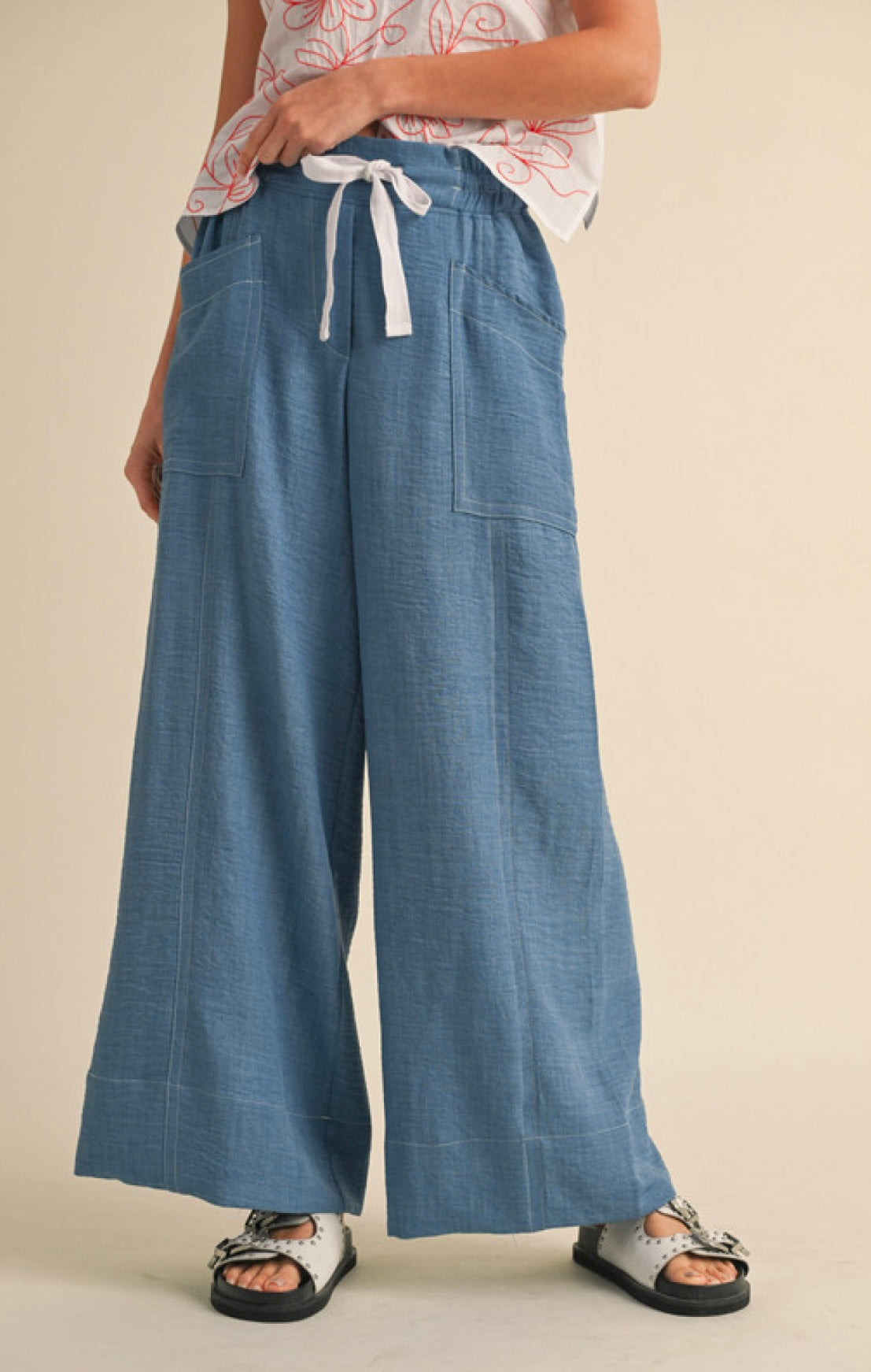 Denim FLow Pants