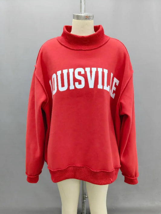 Louisville Cards Mock Neck Reversible Sweatshirt