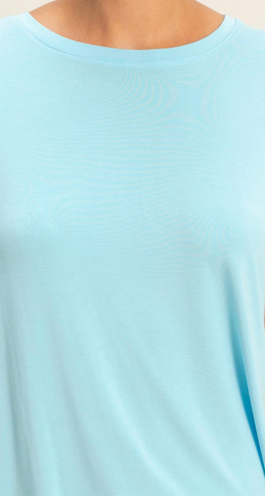 Relaxed Short Sleeve Round Neck Top