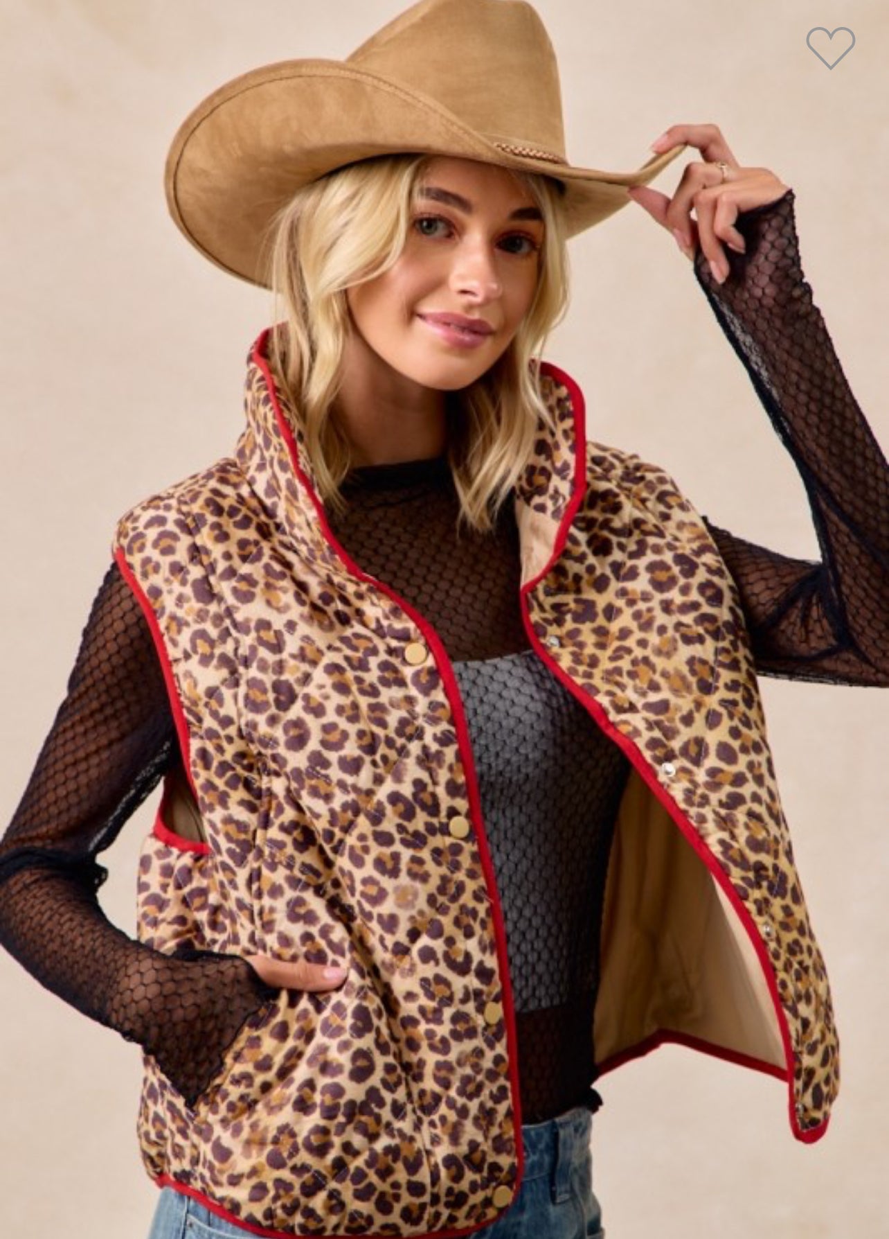 Leopard Print Vest - Talk of the Town