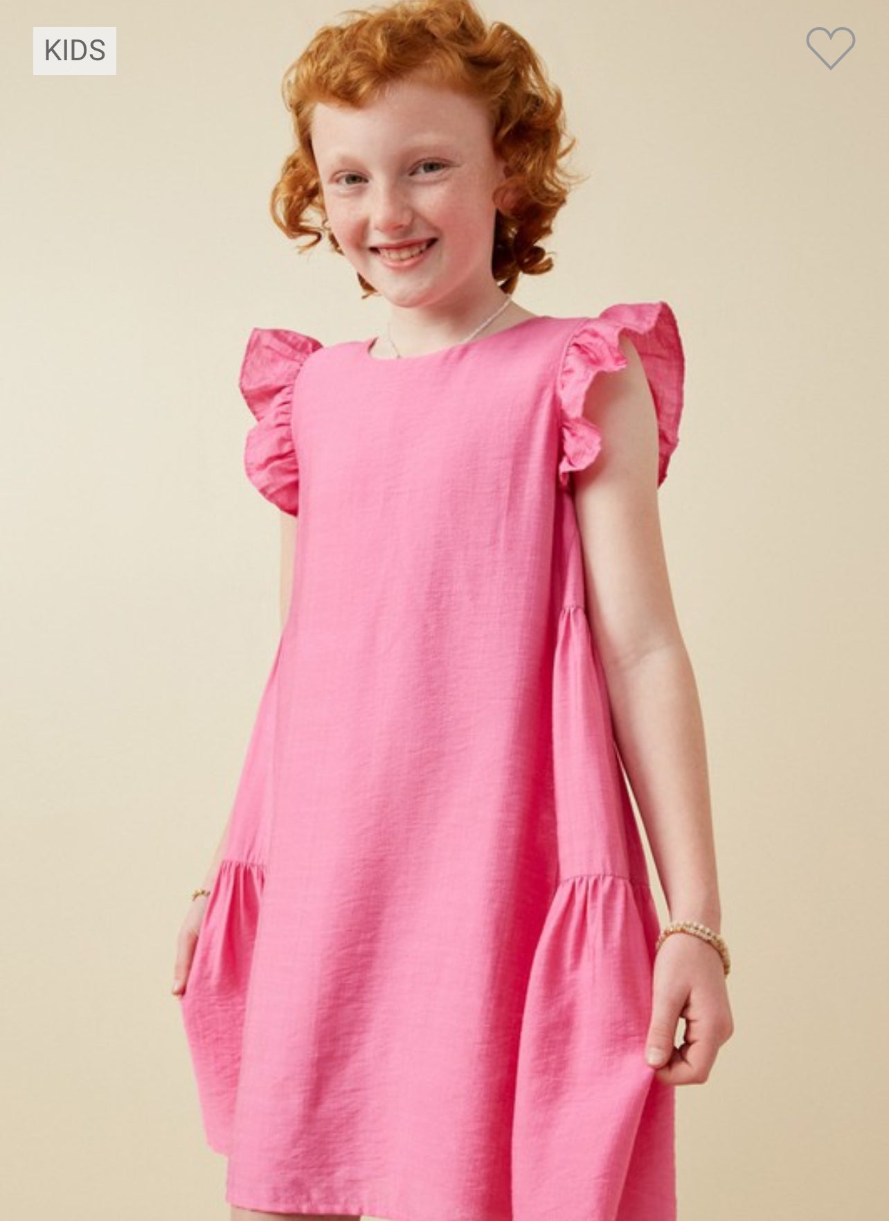 Hayden Girls Ruffle sleeve Dress