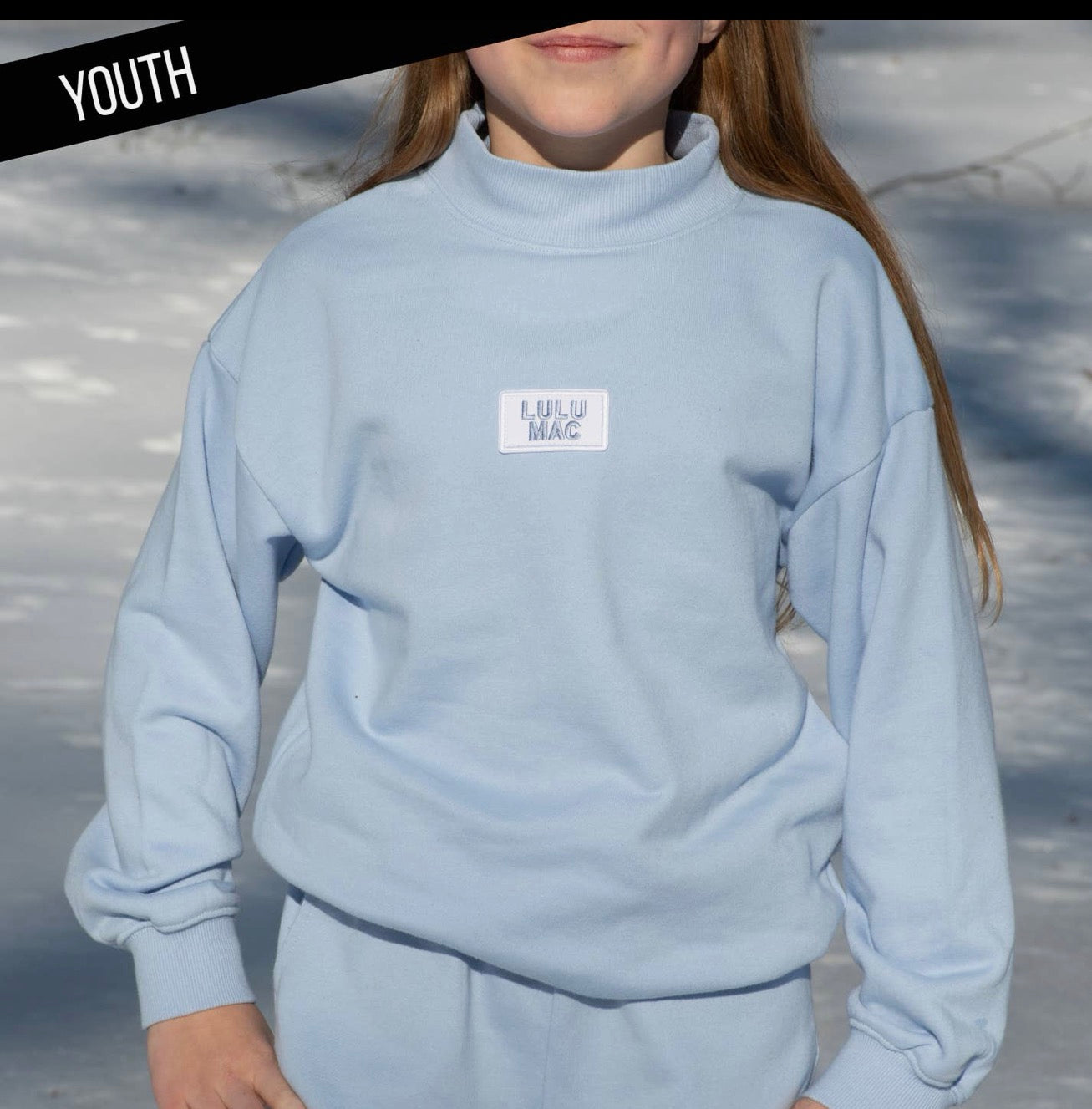 Lulu Mac Kids Mockneck Sweatshirt