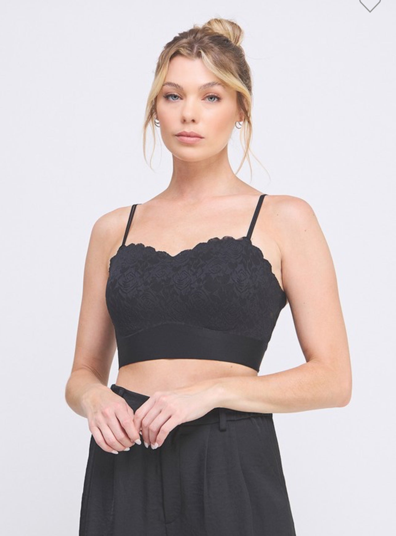 Rose Knit Lace Bralette