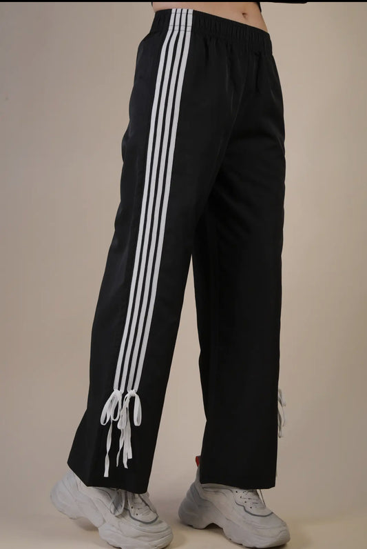 Side Ribbon Detail Jersey Pants