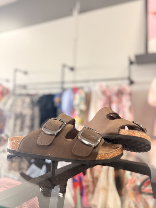Double Buckle Sandals