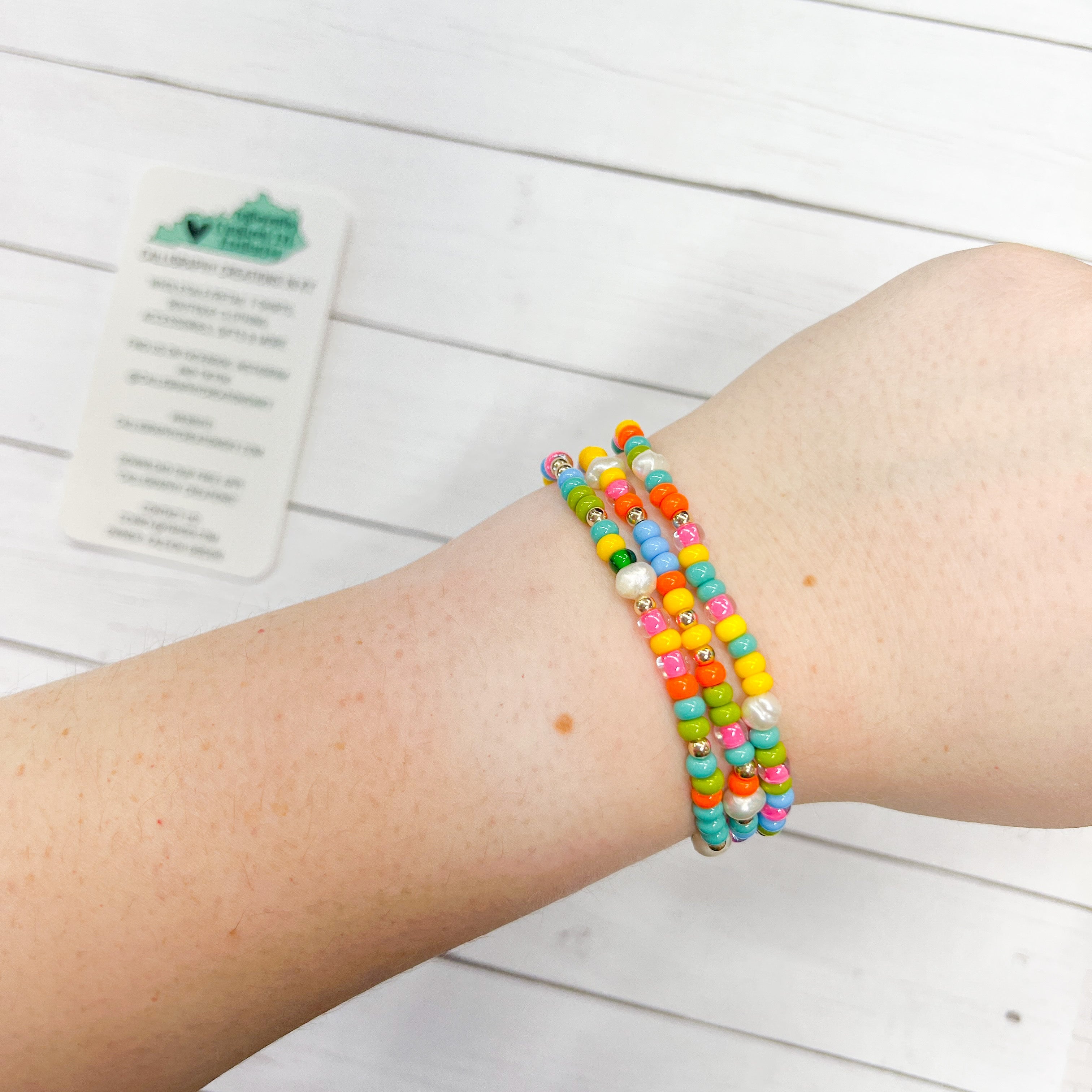 Cabana Confetti Beaded Blondes Single Bracelet